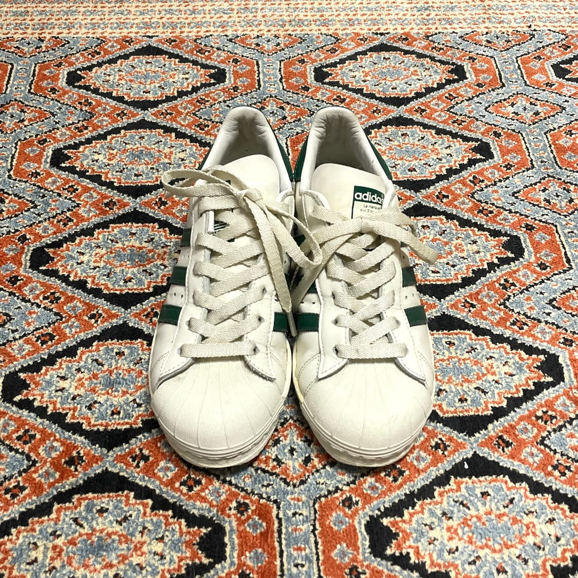 아디다스 슈퍼스타 그린 스니커즈 운동화 US5.5 상품이미지2