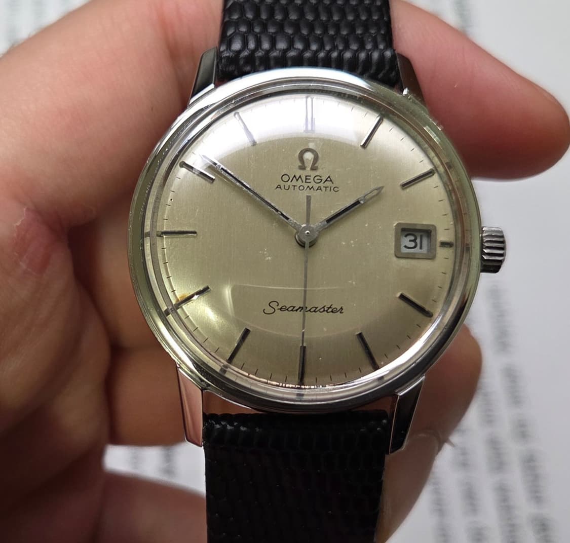 레어] 빈티지 오메가 씨마스터 오리지널 돔형다이얼 싱글데이트 오토매틱 
 상품이미지2