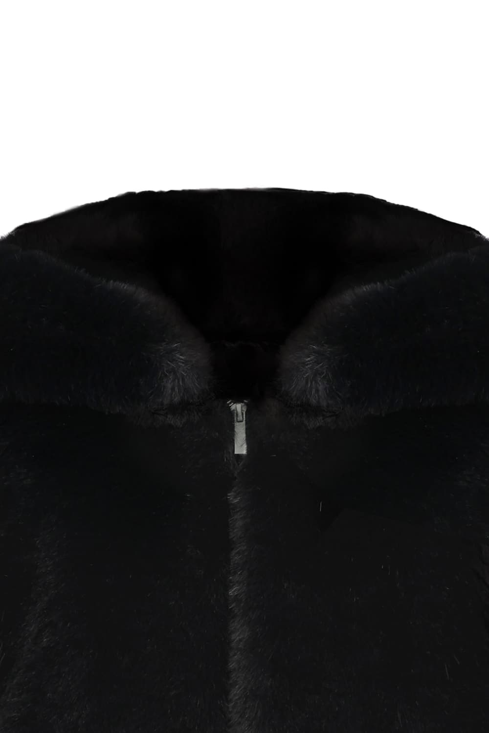 Kleesier Peach pudding fur jacket, Black 상품이미지8