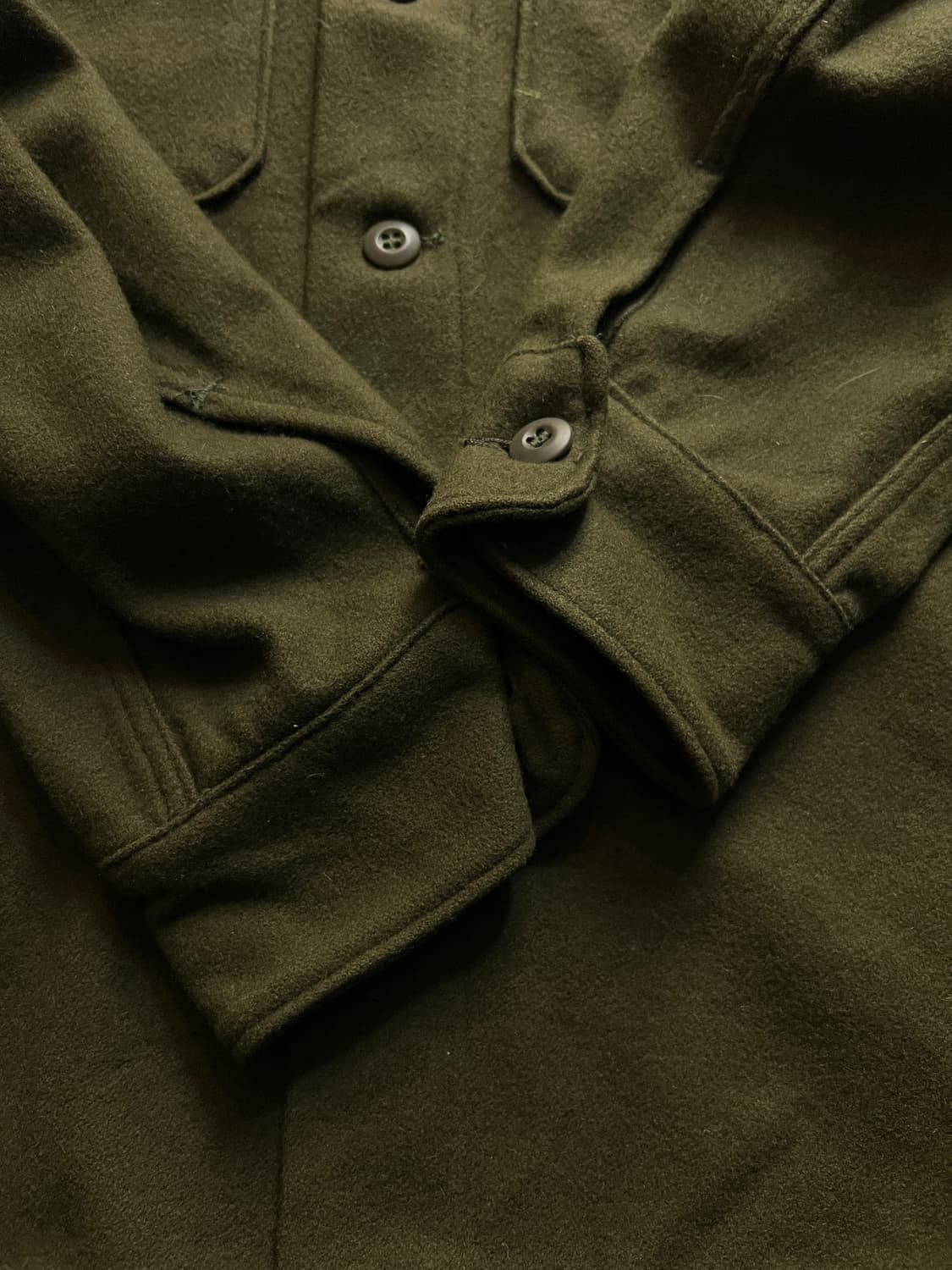 [M]80's 오리지널 U.S NAVY 미 해군 CPO 오피서 울 셔츠 상품이미지5