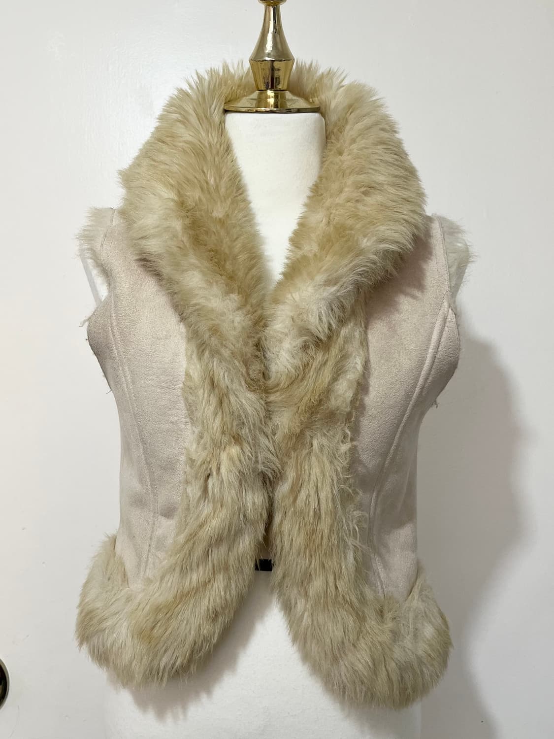 Rabbit fur leather vest 래빗 퍼 베스트 상품이미지2