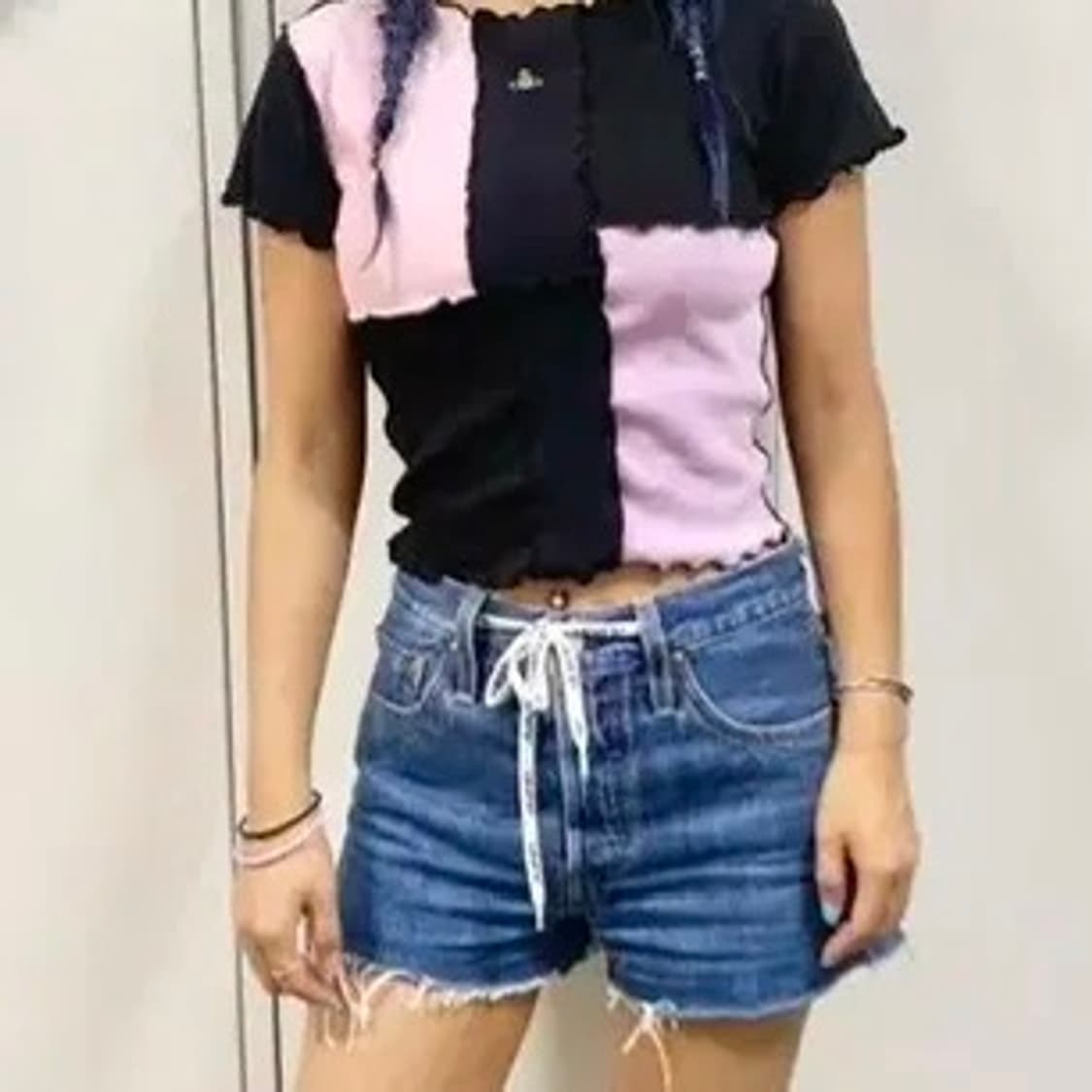 IAH.HNL Vivienne Westwood 패치워크 크롭티 상품이미지1