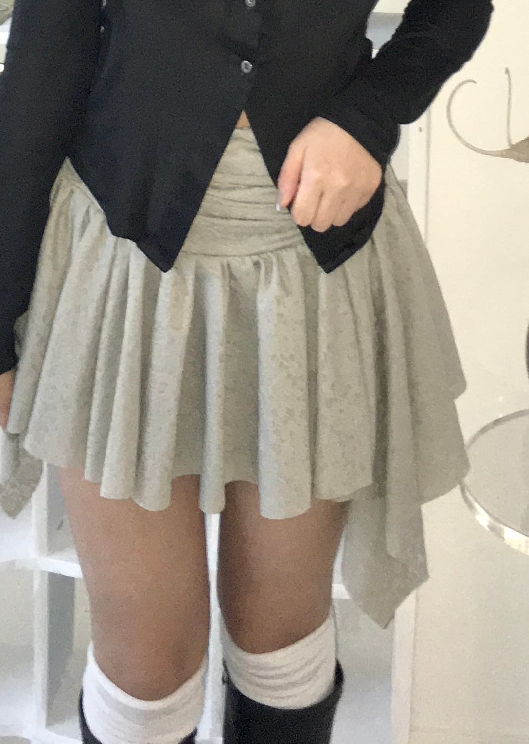 카시코 레이스 코르셋 스커트 카키 race corset khaki 상품이미지2