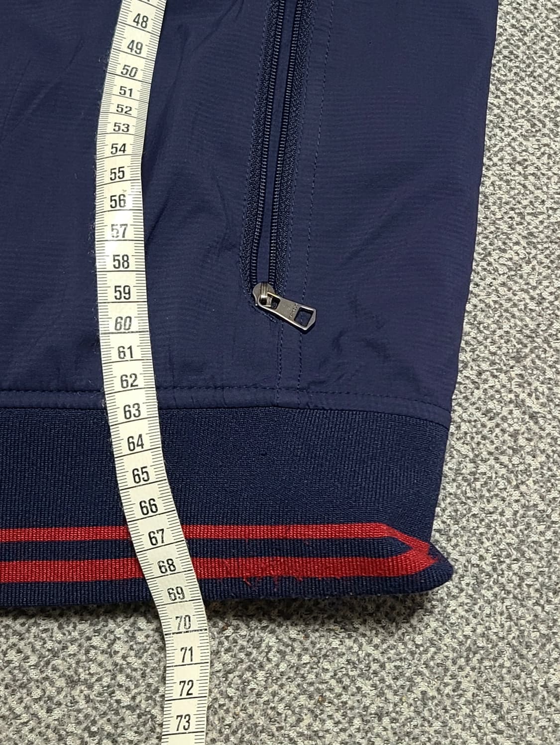 W.ANGLE 남성  베스트  내피   바람막이 자켓 105 네이비/레드 상품이미지4