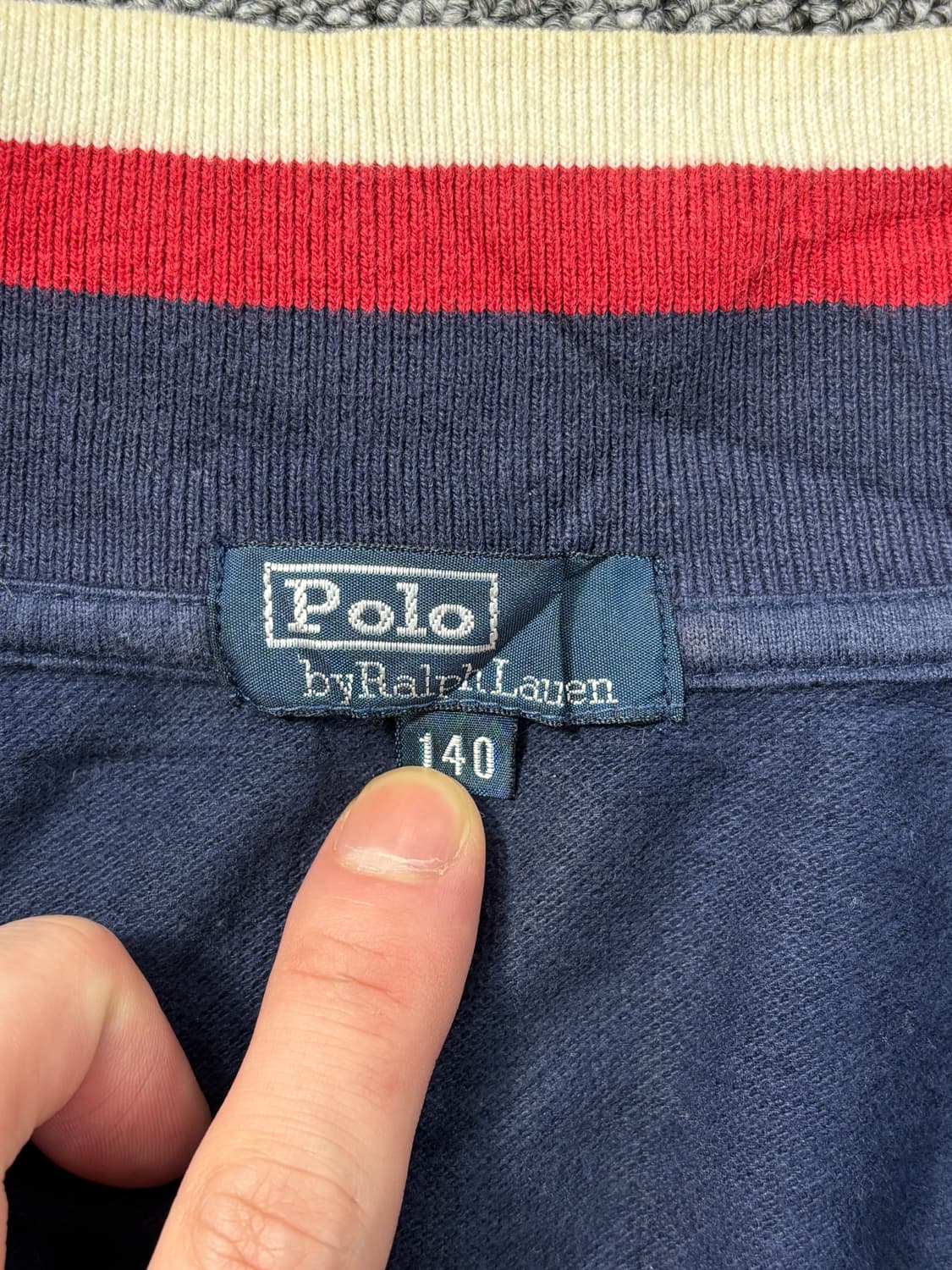 폴로 랄프로렌 빅포니 네이비 집업 S 상품이미지5