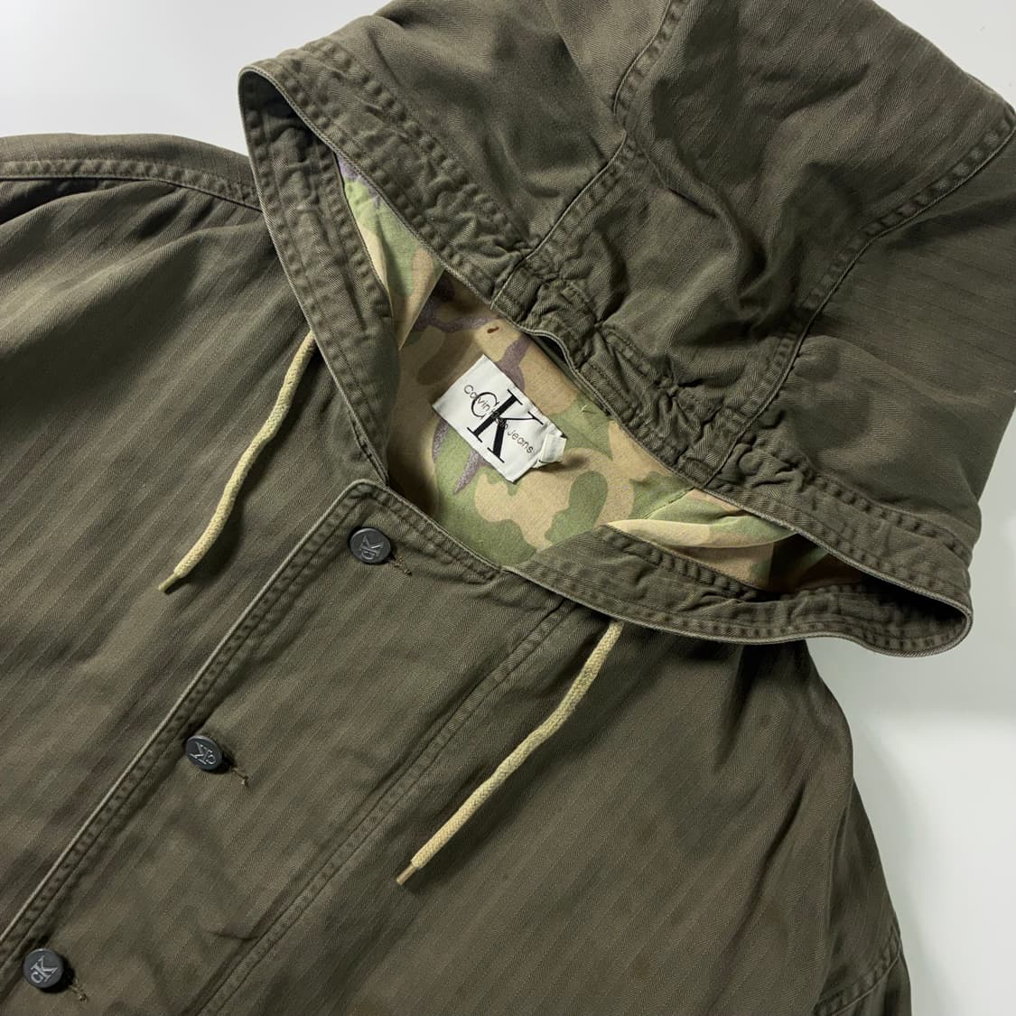 Calvin klein   캘빈 클라인 밀리터리 후드 자켓  상품이미지4