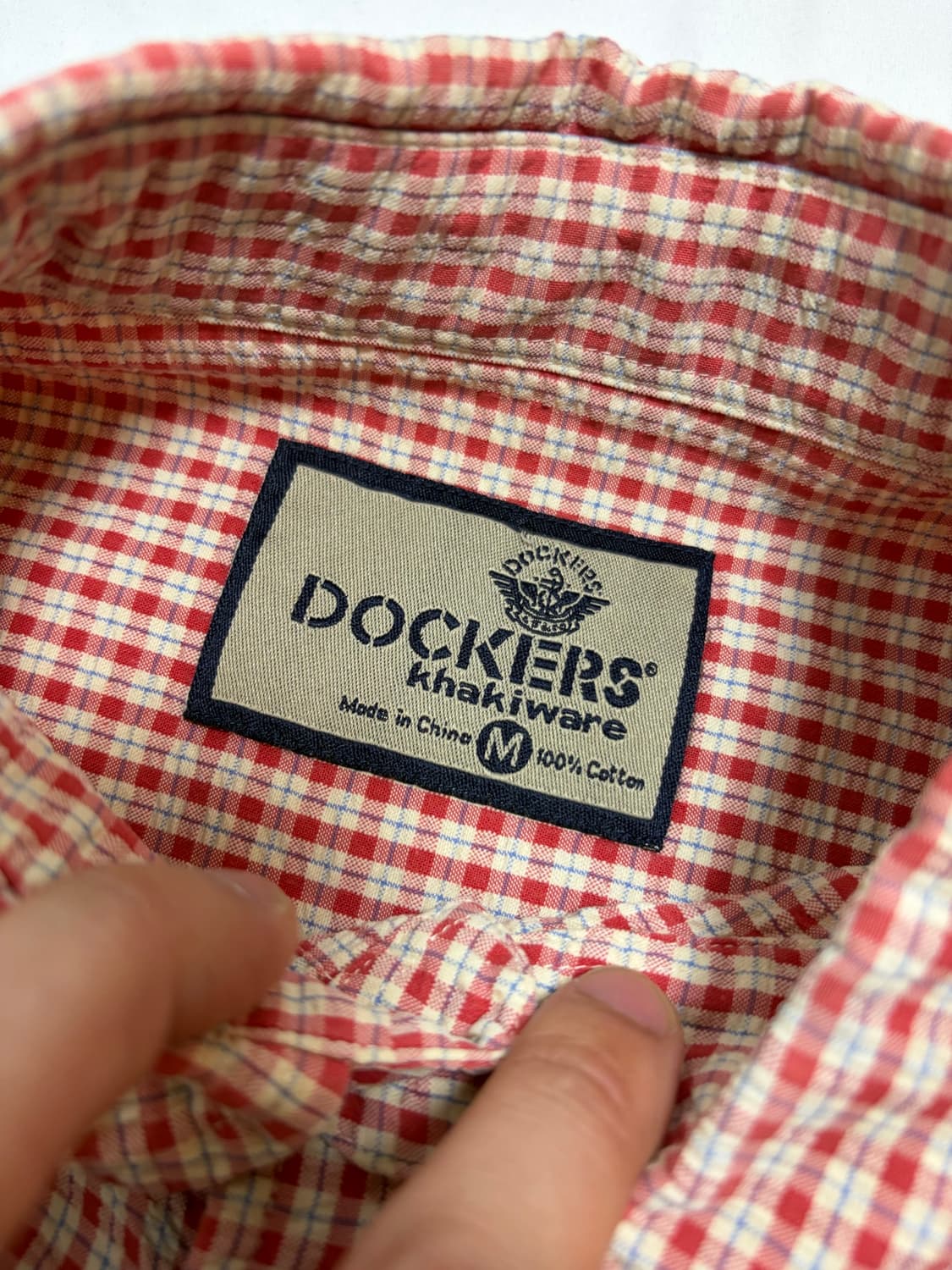 100) dockers 다커스 시어서커 체크 반팔 셔츠  상품이미지4