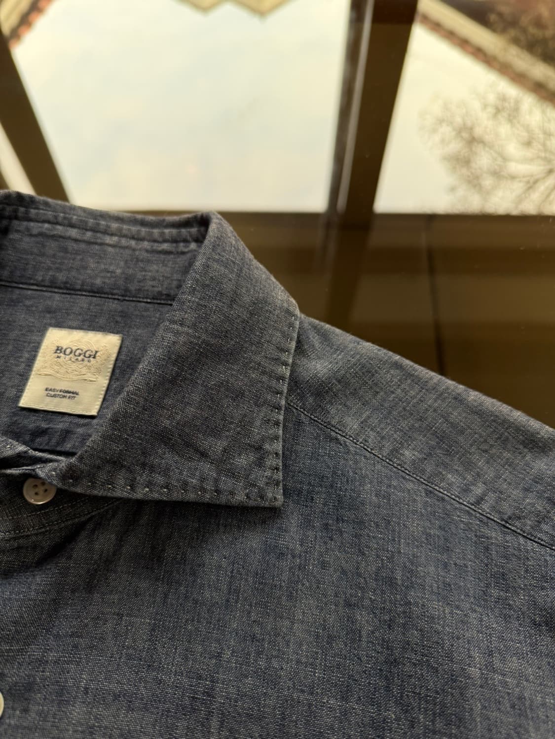 BOGGI 보기 샴브레이 셔츠 100 상품이미지9