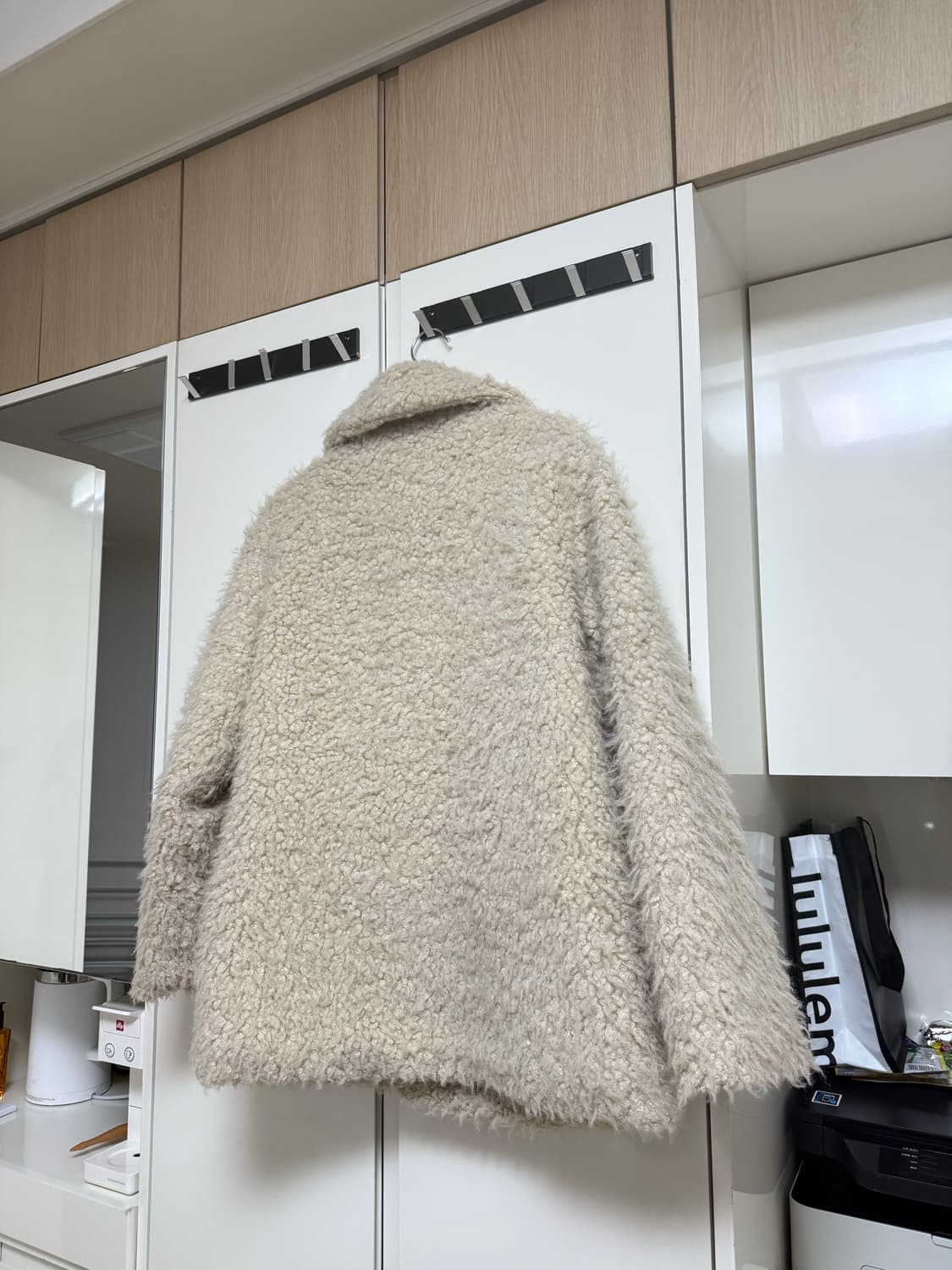 로라로라 퍼 더플 코트 베이지  상품이미지5