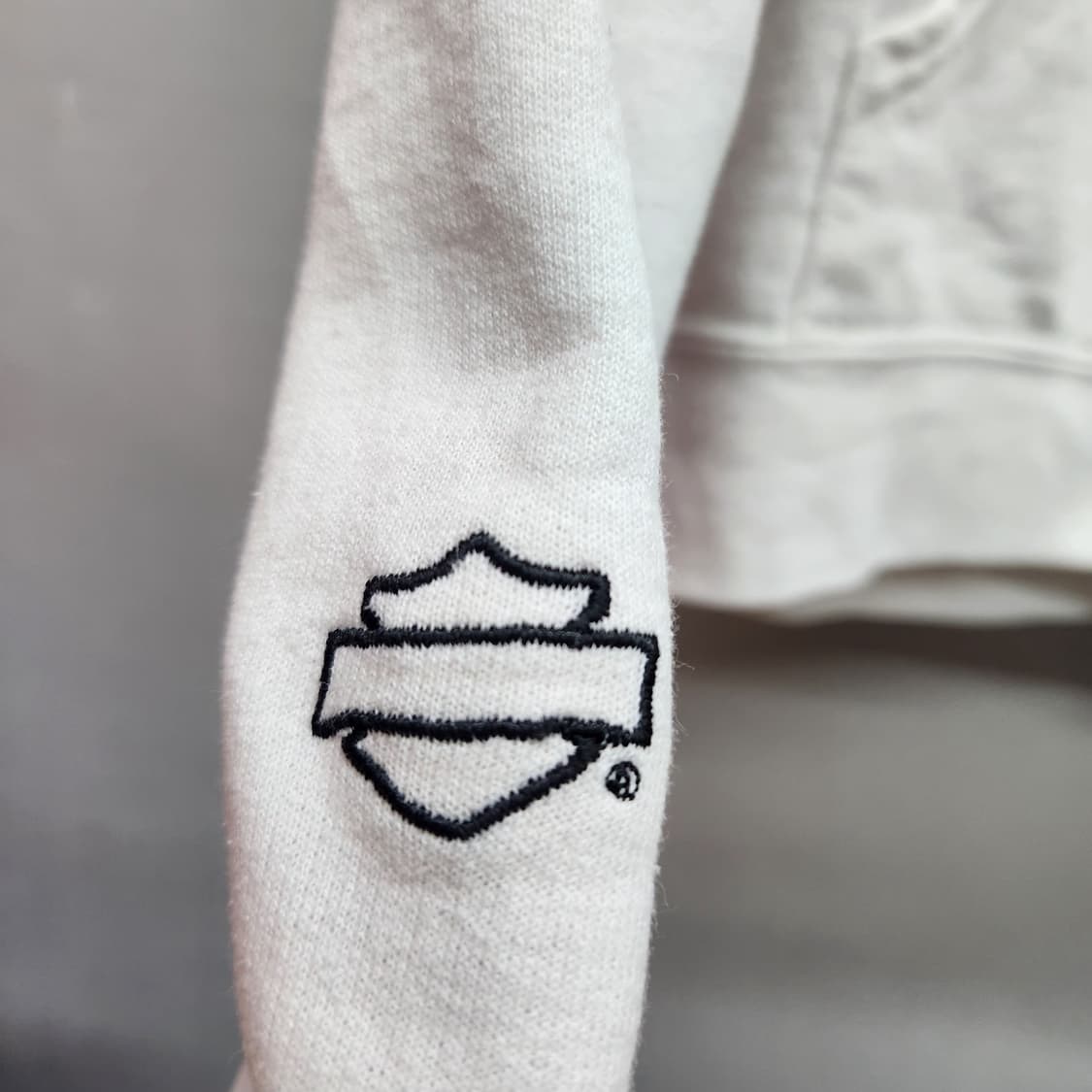 할리데이비슨 자수로고 빈티지 후드집업 M 상품이미지4