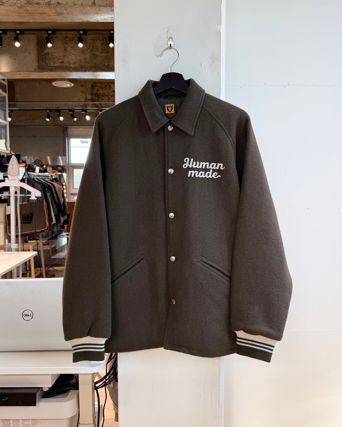 휴먼메이드 올리브 드랩 스타디움 자켓  상품이미지2