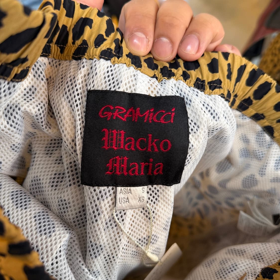 와코마리아 X 그라미치 레오파드 나일론 조거 팬츠 상품이미지5