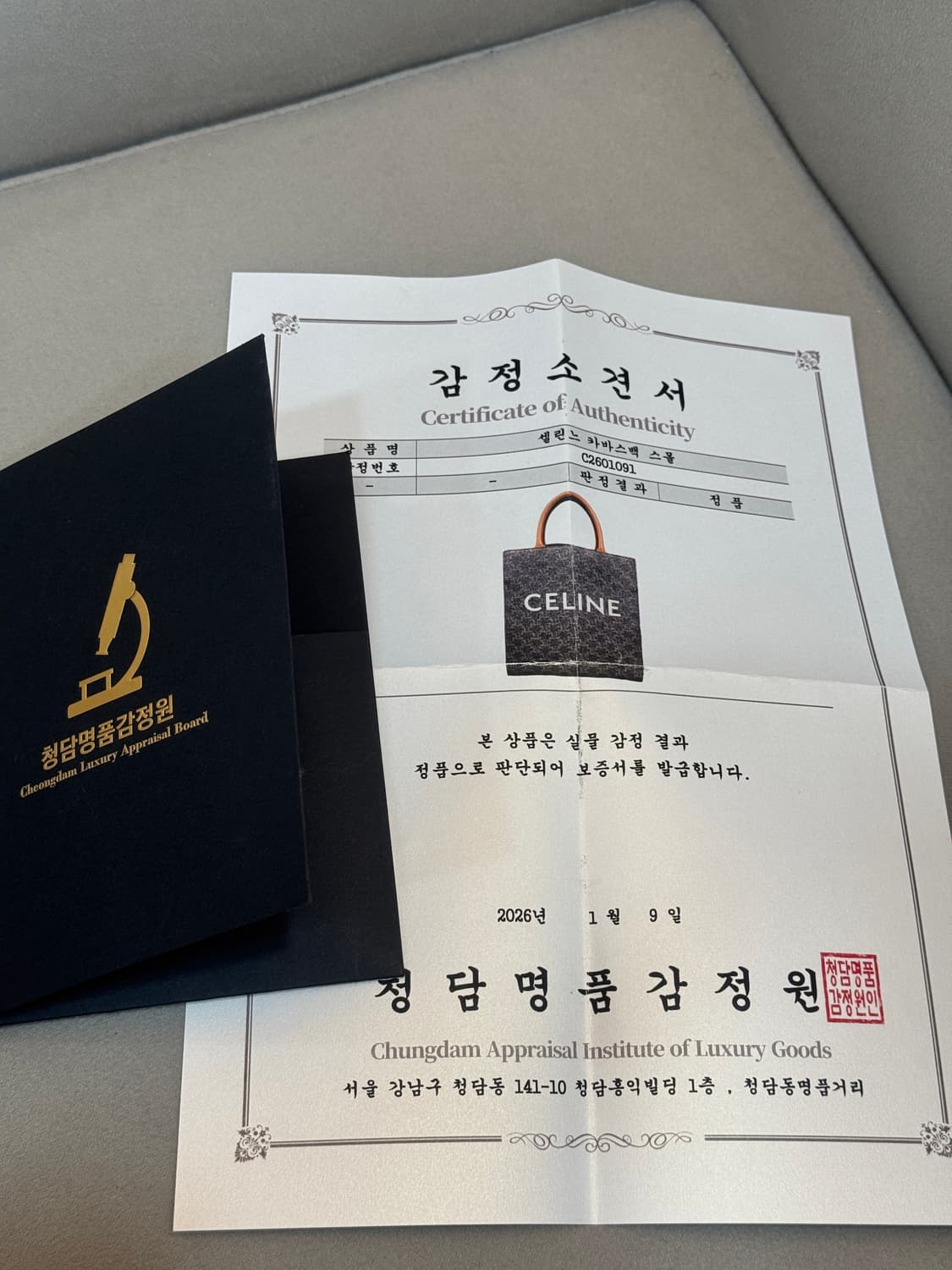 셀린느 버티컬 카바스 스몰 토트백 상품이미지8