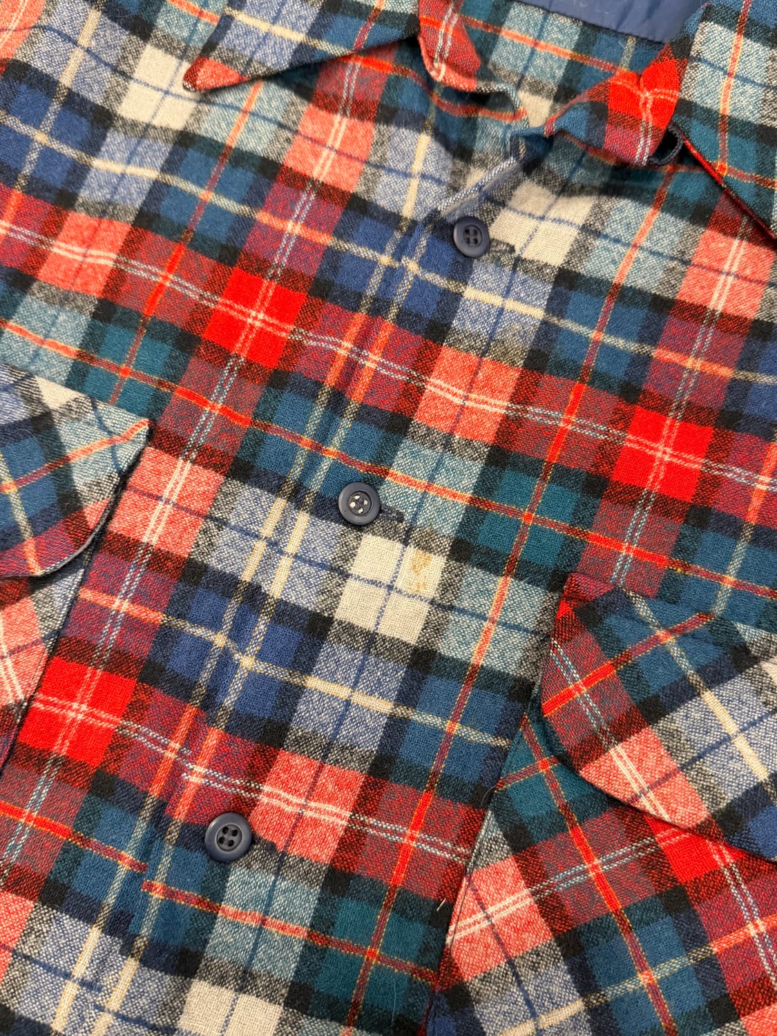 70-80s Pendleton 펜들턴 플란넬 체크 울 셔츠 (USA) 상품이미지9