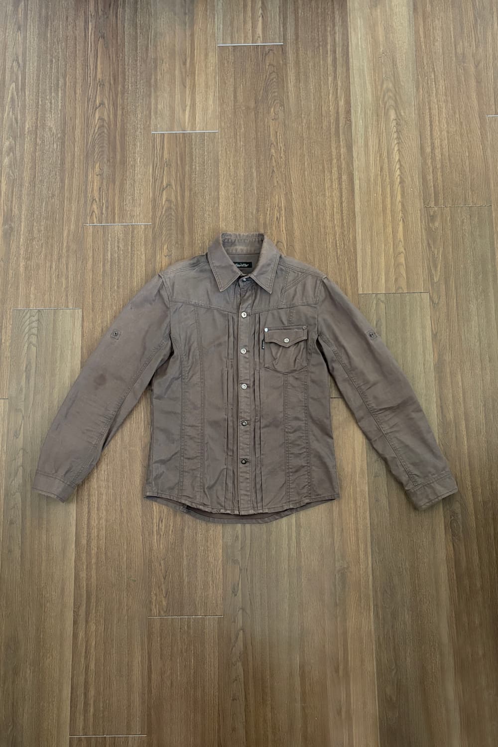 Pintuck Cargo Field Shirt Jacket 상품이미지5