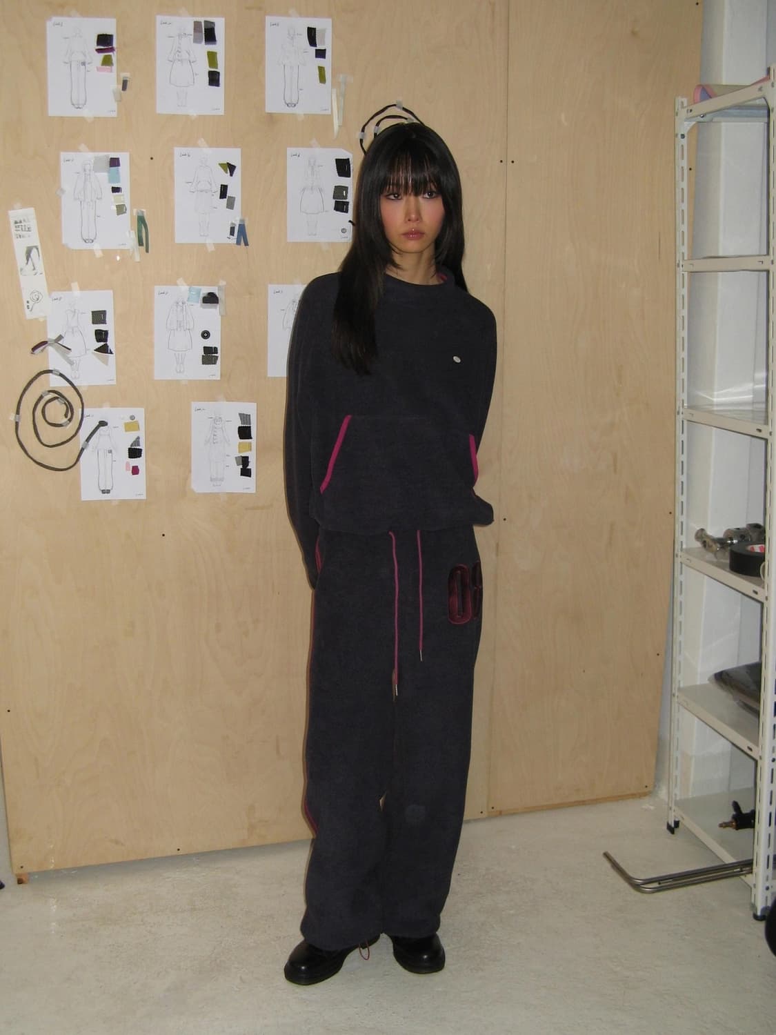 온스카 롱슬리브 & 트랙 팬츠 세트 셋업 상품이미지6