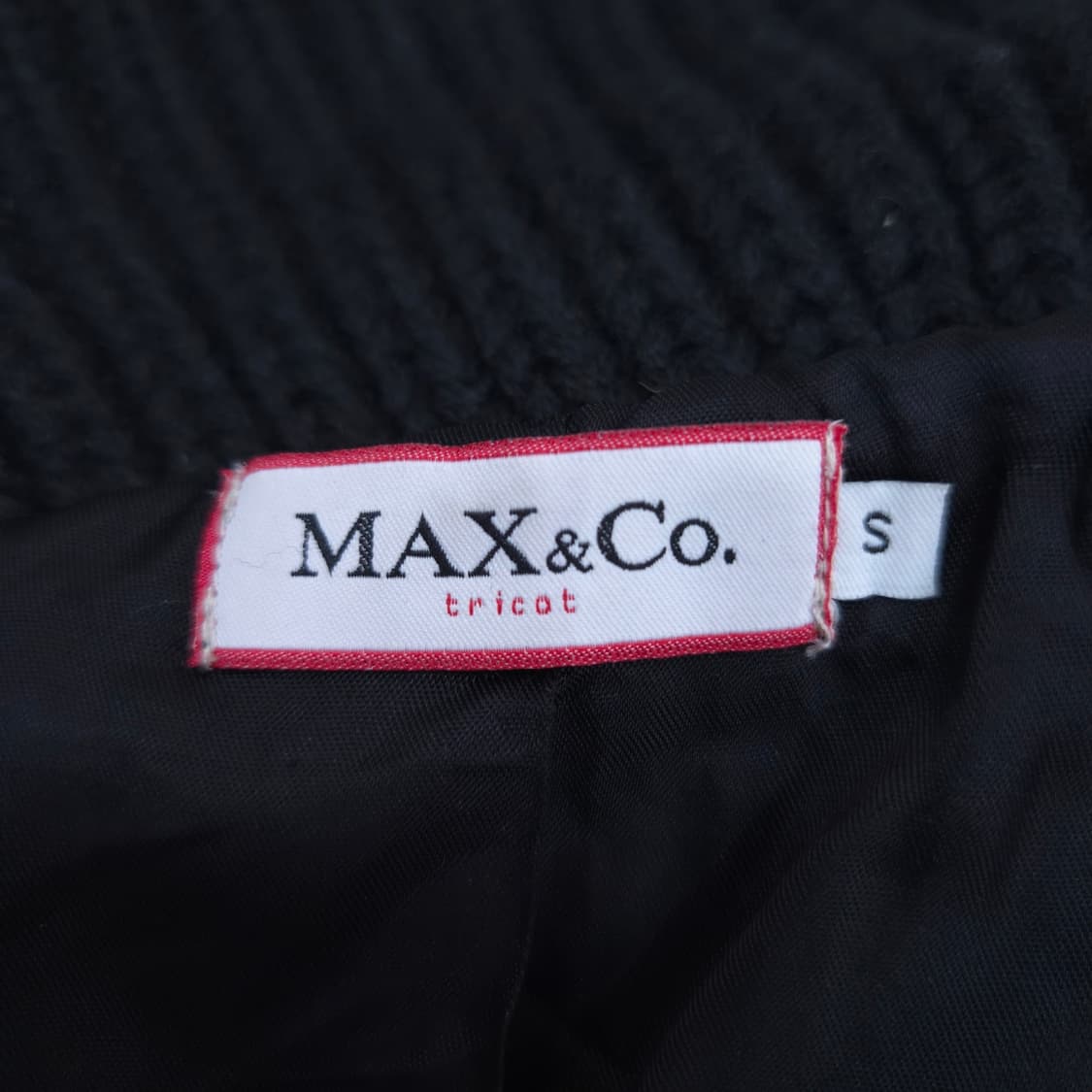 MAX&Co. tricot 블랙 스웨이드 콤비 니트 자켓 상품이미지9