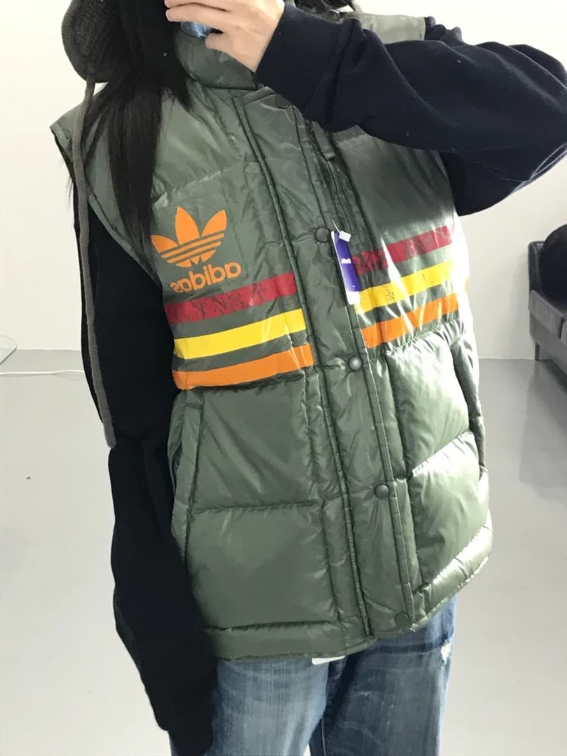 00's 아디다스 오리지널 빈티지 패딩 베스트 상품이미지3