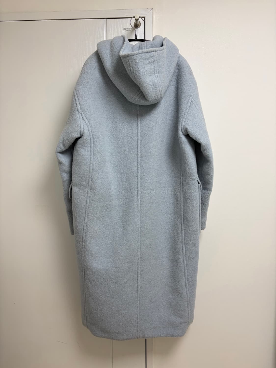 인사일런스 베이비 알파카 후드 코트 BLUE 상품이미지4