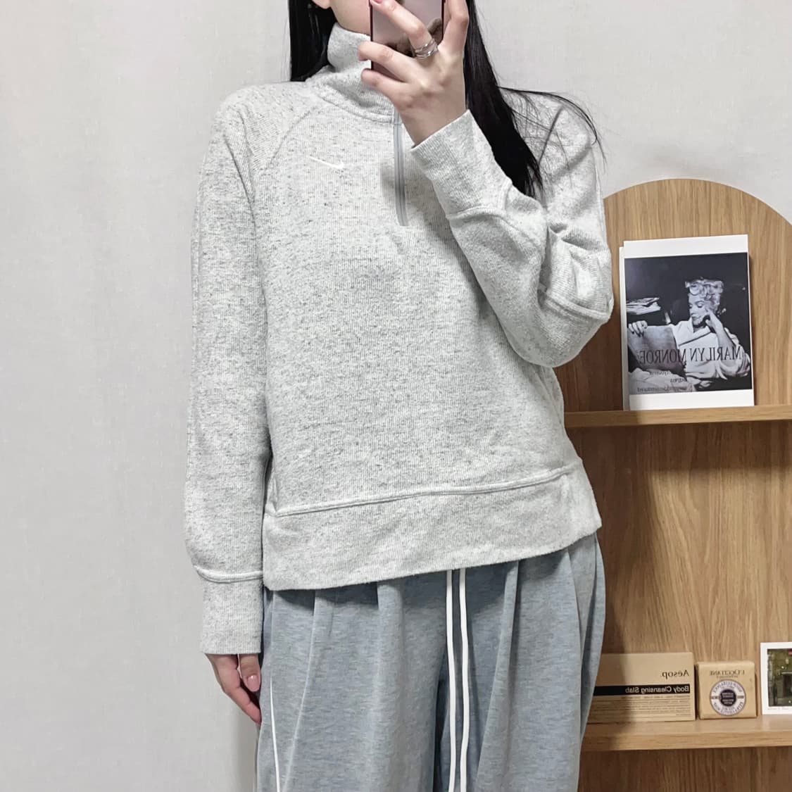 [정품] 나이키 오레오 화이트스우시 하프집업 [ M ] 상품이미지2