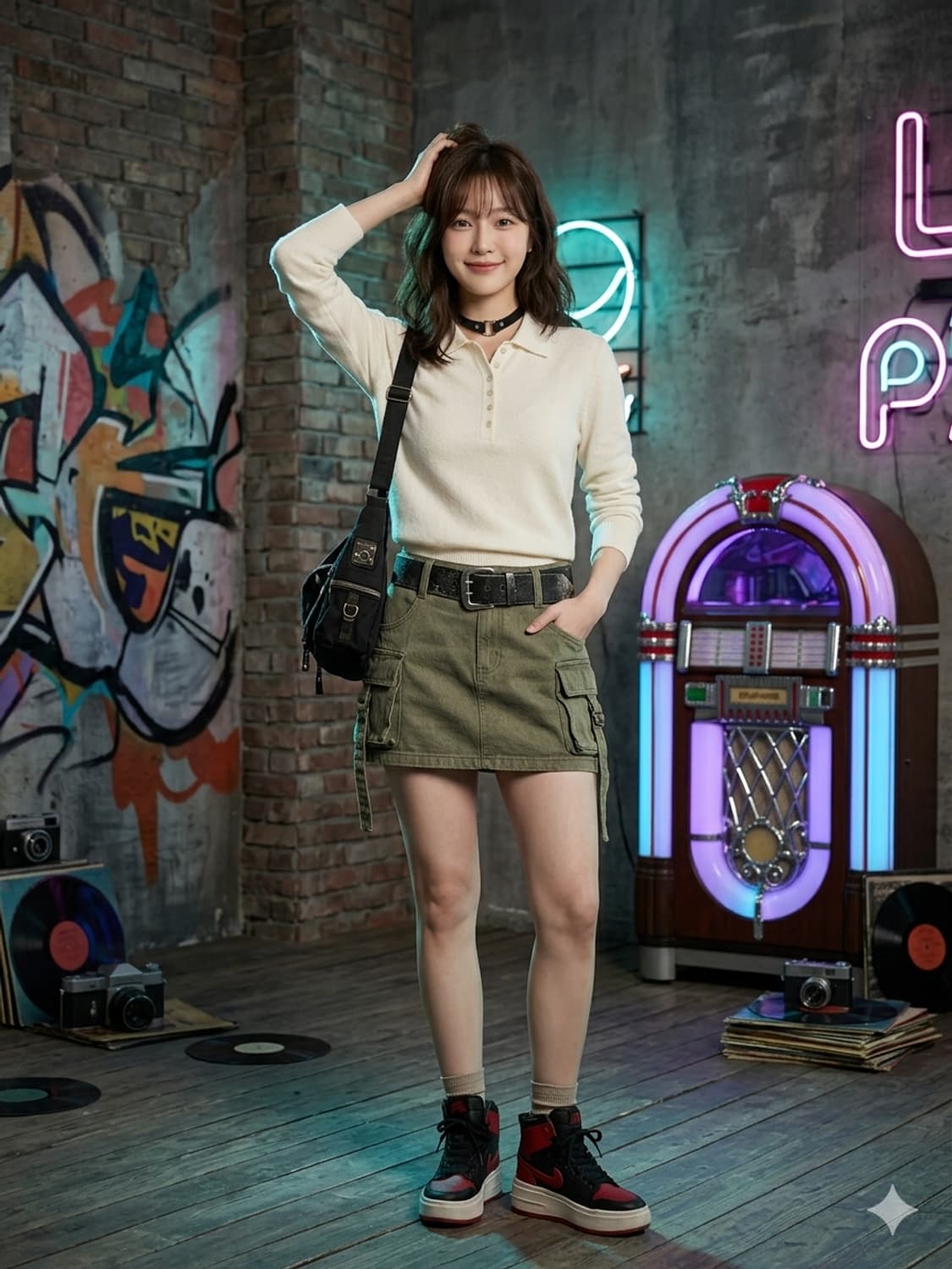 ZIO SONGZIO 지오송지오 아이보리 카라 니트 상품이미지1