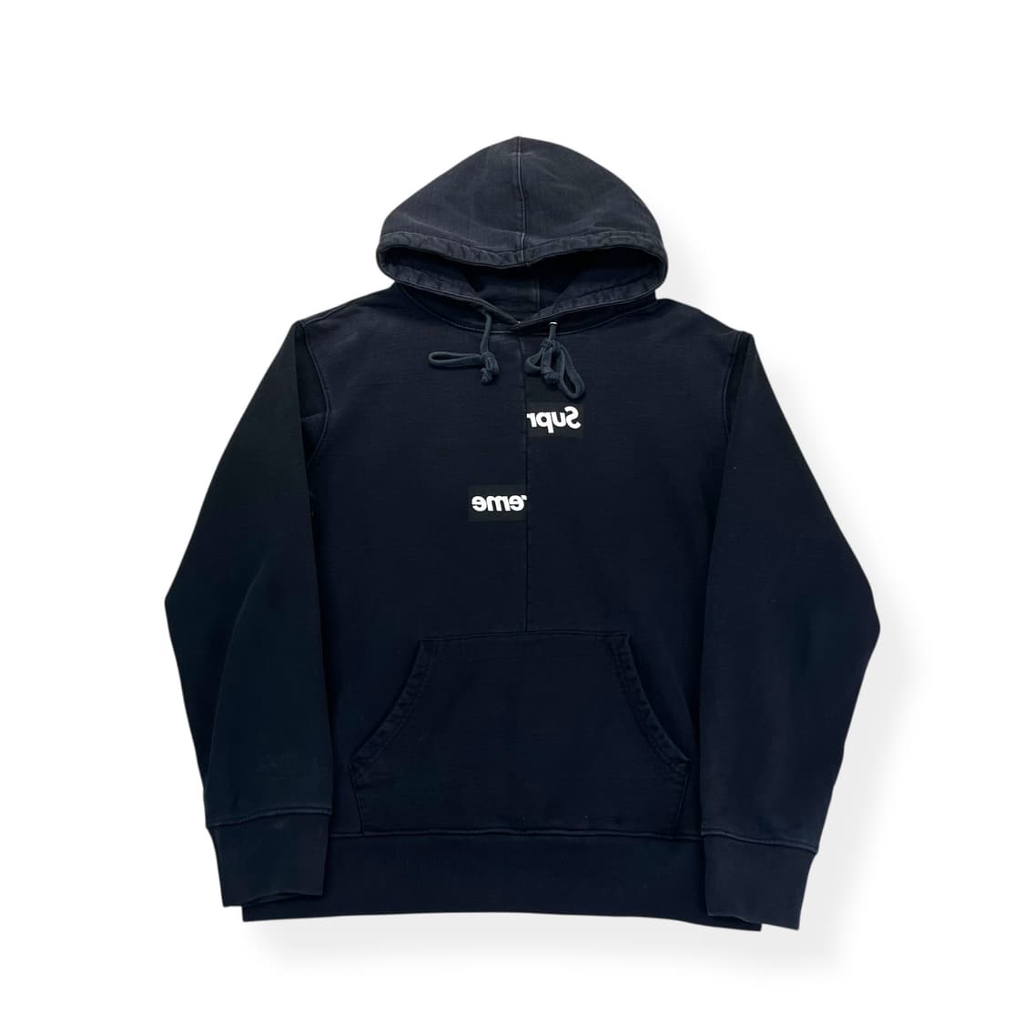 100 꼼데가르송 x 슈프림 스플릿 후드티 상품이미지1