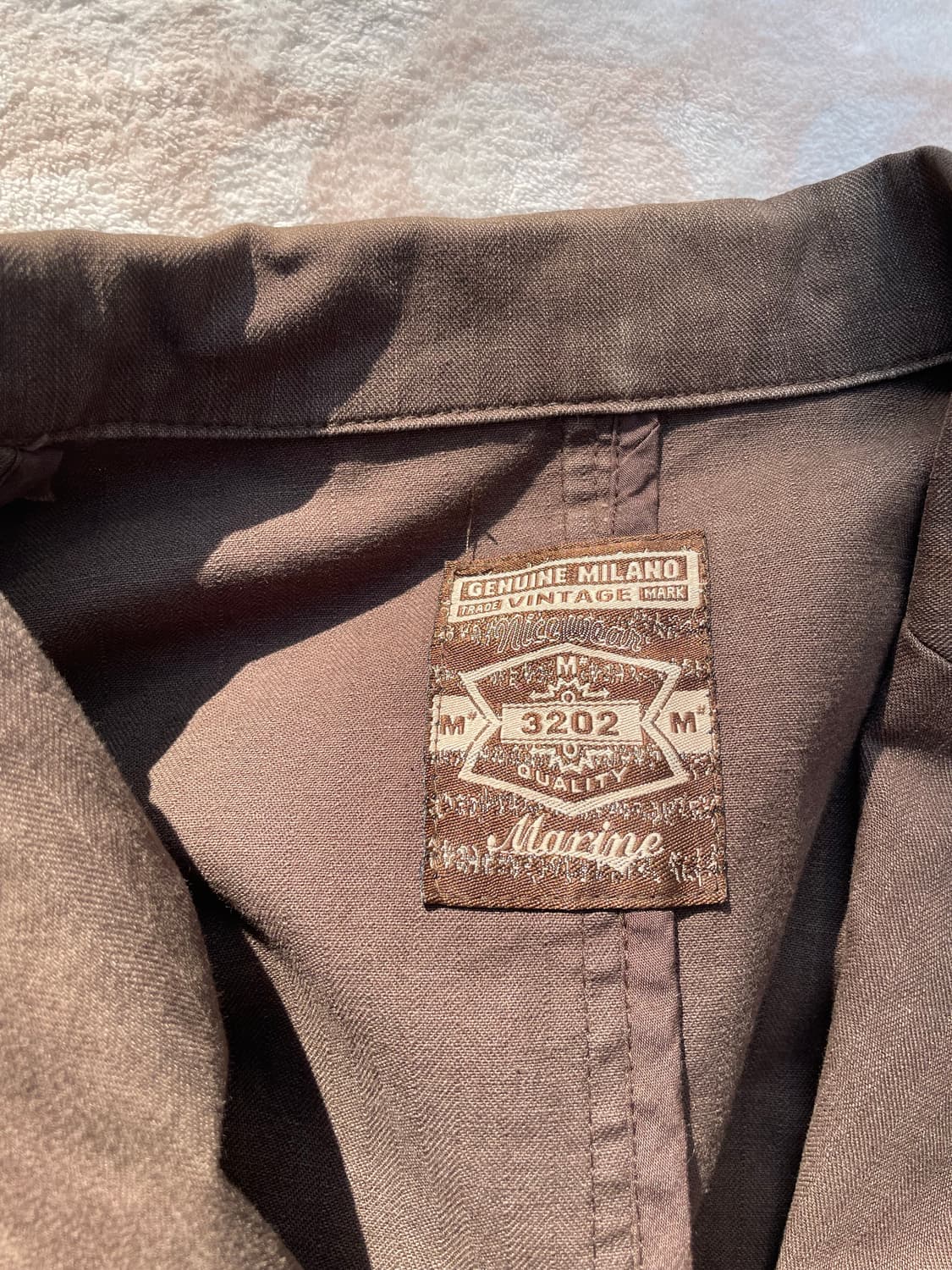 빈티지 브라운 코튼 테일러드 워크자켓 상품이미지9