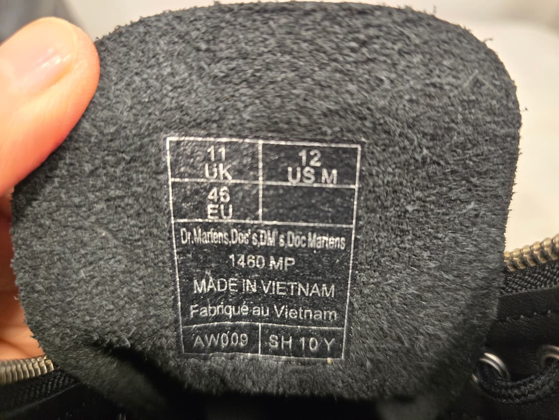 새상품) 닥터마틴 1460 루나 밀드  블랙 부츠 295~300 상품이미지7