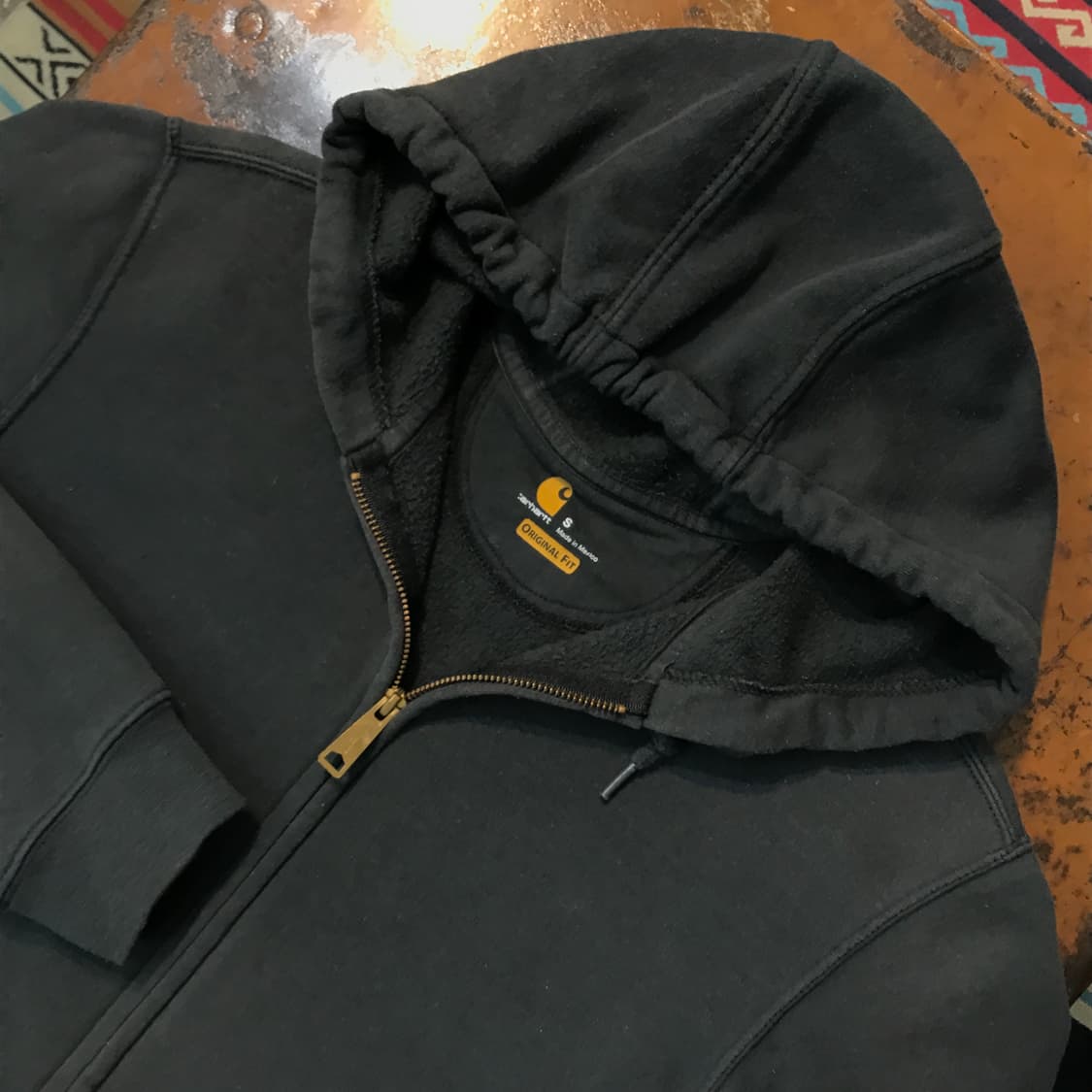 칼하트 에이징 차콜 기모 집업 후디 남성 102 105 여성 프리사이즈 상품이미지3