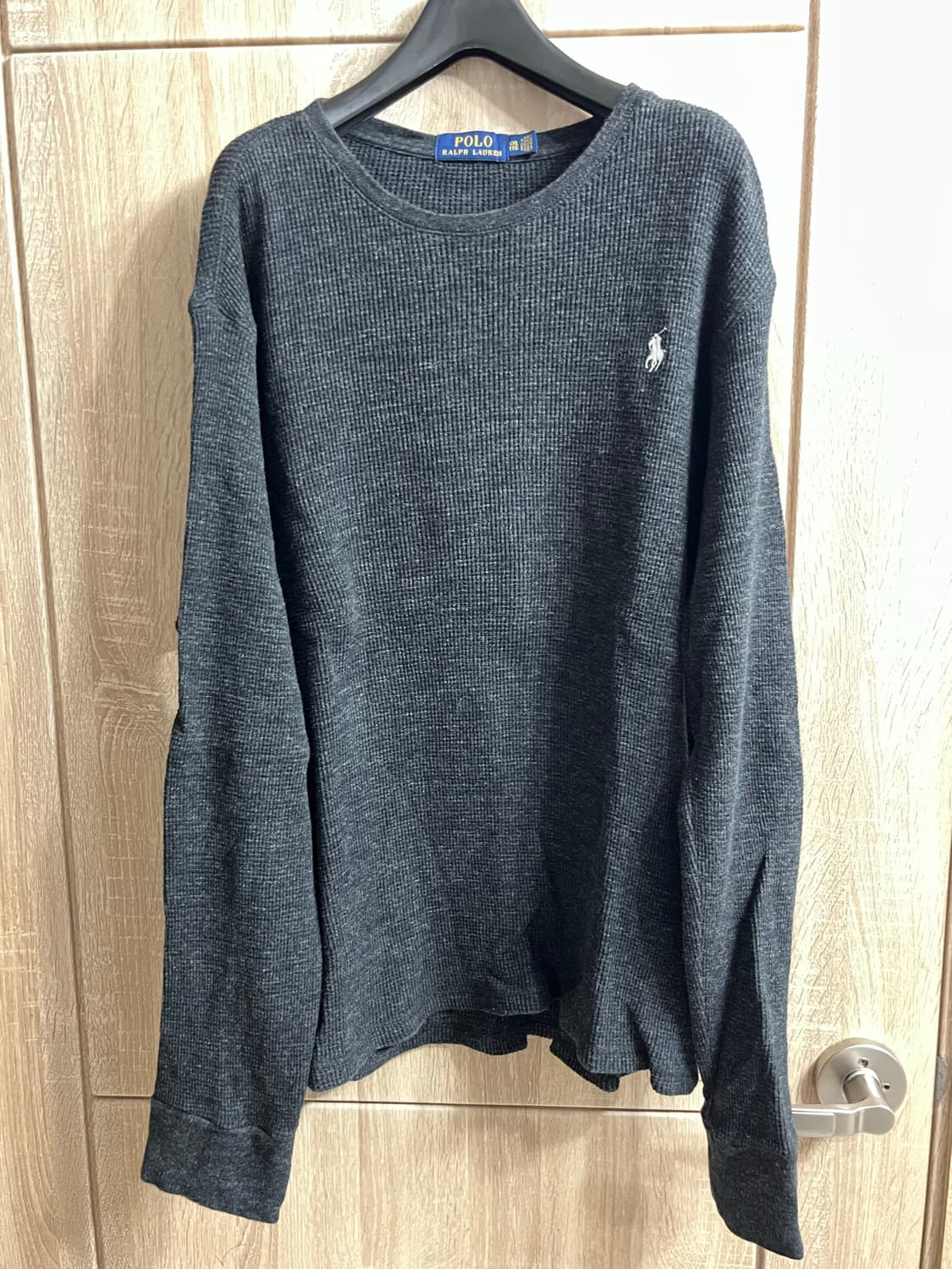 폴로 랄프로렌 와플 롱슬리브 XXL 2xl 차콜 상품이미지1