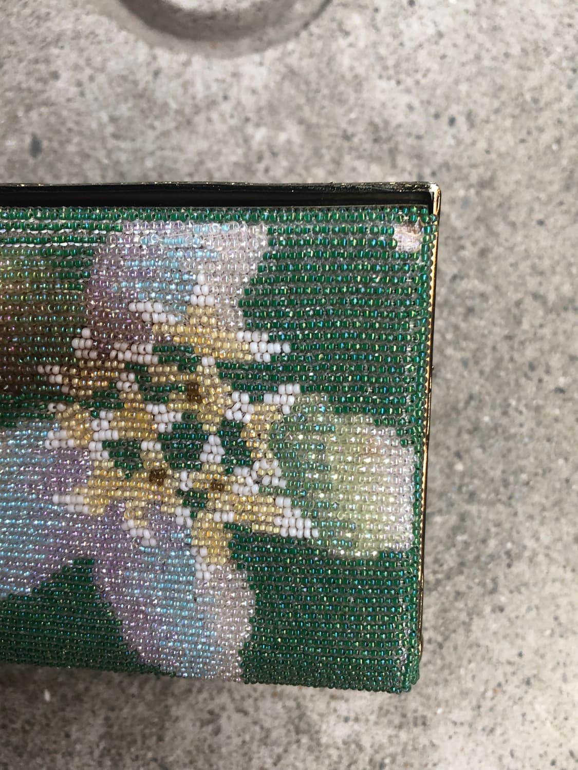 green floral beaded long wallet 상품이미지5