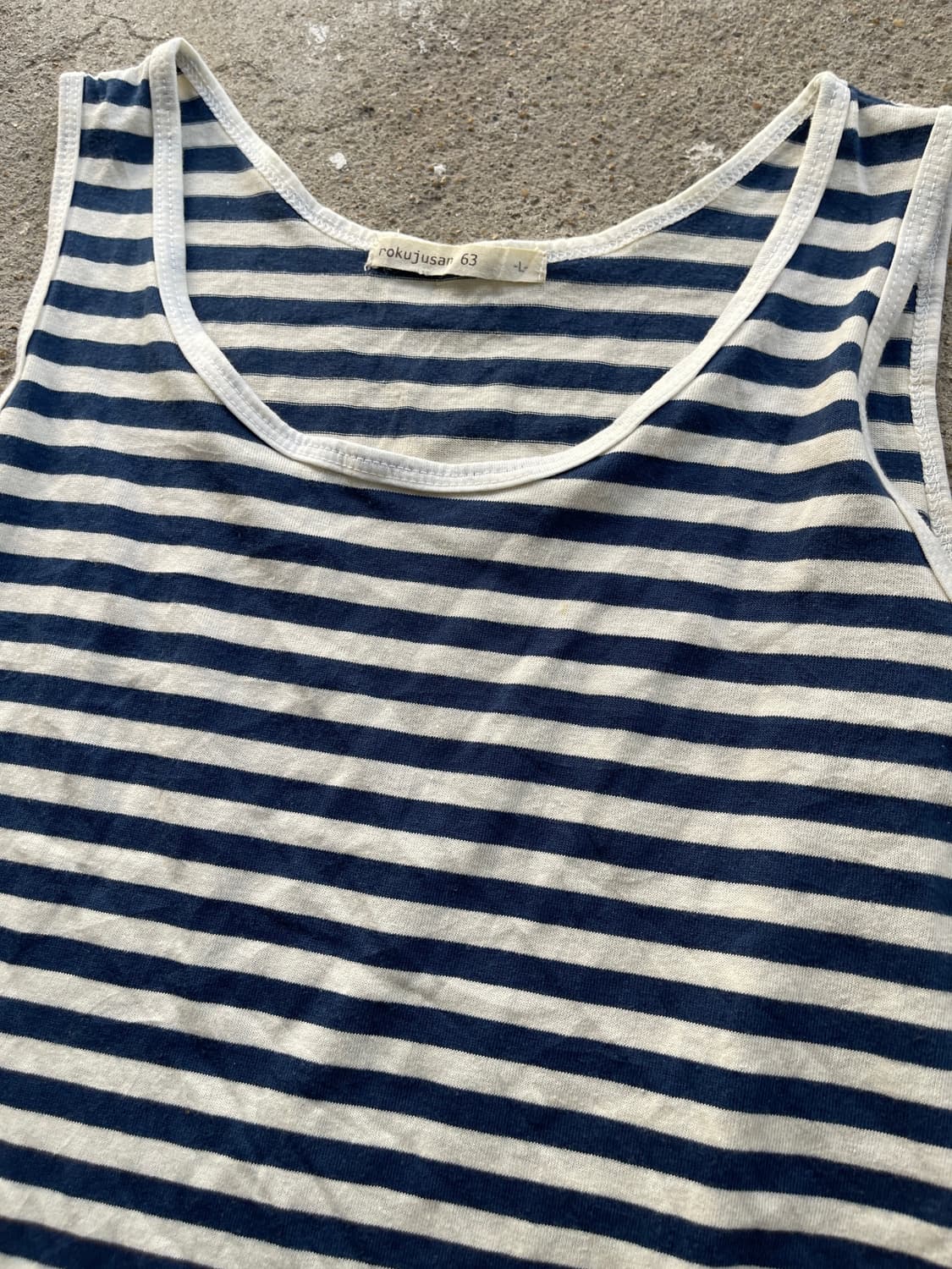 (Unknown)blue stripe sleeveless top 상품이미지2