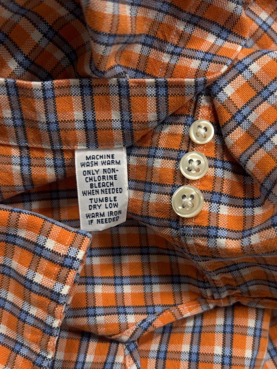 폴로 오렌지 체크 셔츠 상품이미지8