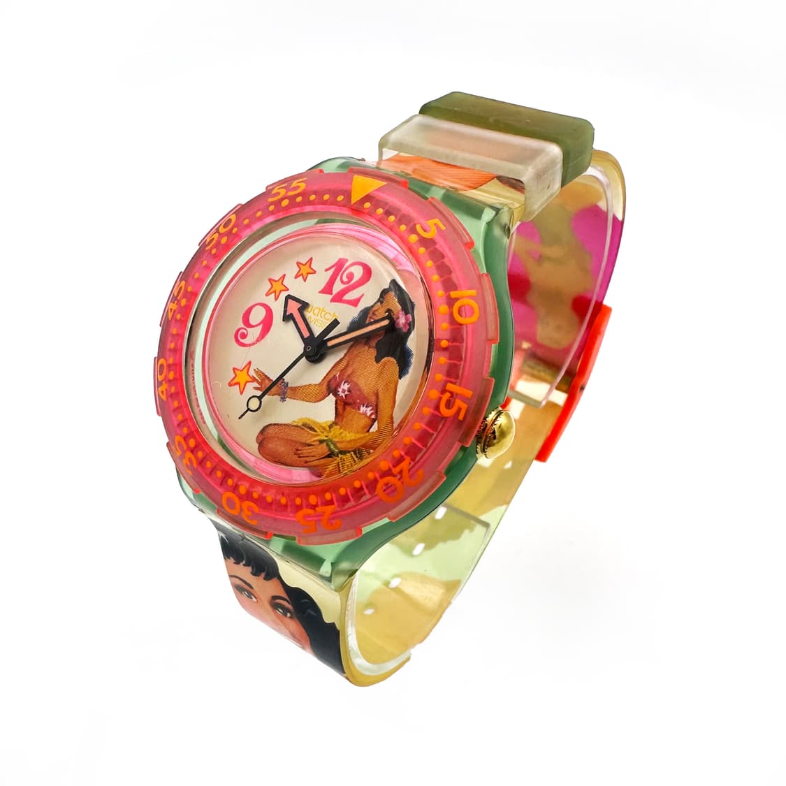 94년판) 빈티지 스와치 스쿠버200 beach virgin 상품이미지4