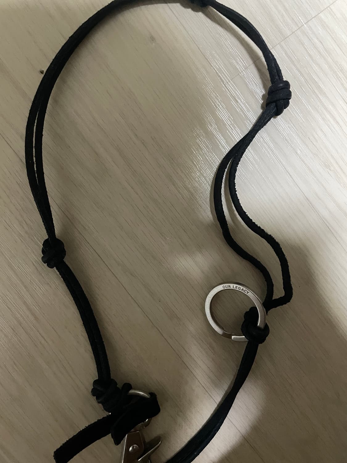 아워레가시 블랙 레더 키체인 블랙(라돈) 상품이미지2