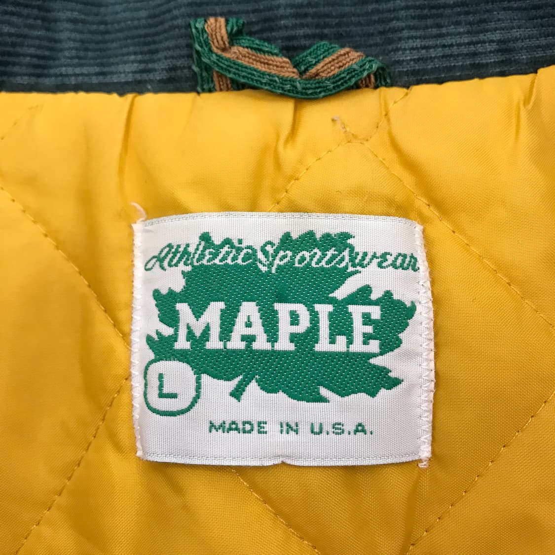 90s maple athletics USA 체인스티지 바시티 자켓 [L] 상품이미지6