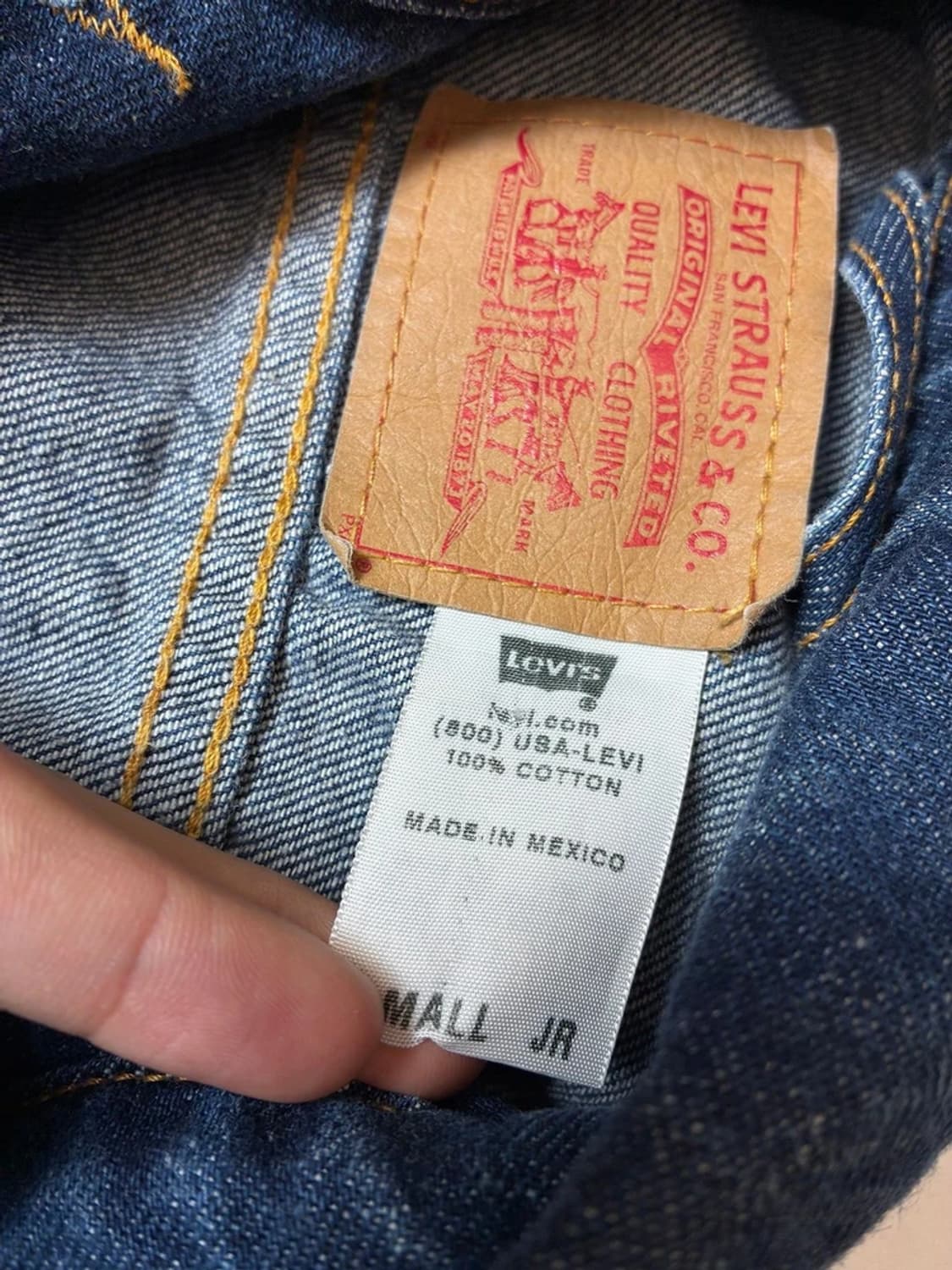 리바이스00's made in Mexico 데님 트러커 자켓 PN8545 상품이미지9