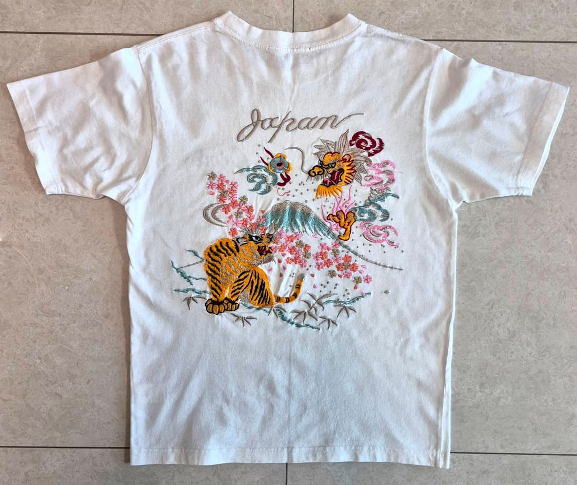 00's Embroidered Chain Stitch Crop Tee 상품이미지3