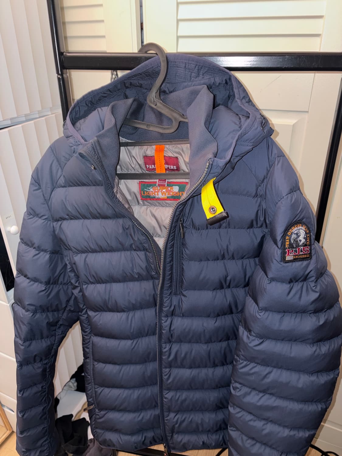 파라점퍼스 라스트 미닛 후드 네이비 경량패딩 상품이미지1