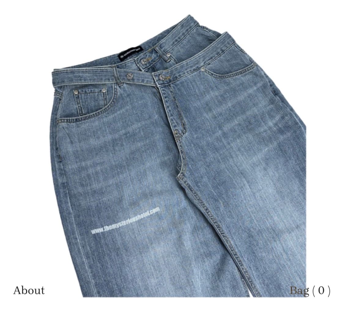 더미스테리어스호텔 크로스 레이어드 데님 1사이즈 상품이미지10