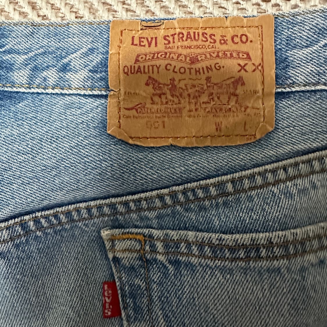 LEVI'S 501 90's usa made denim pants 상품이미지5
