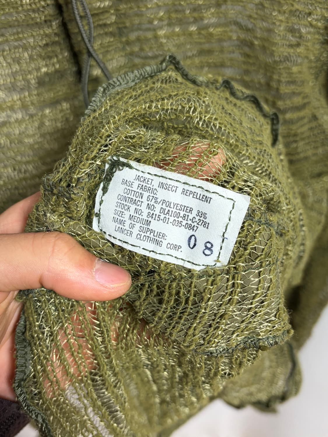 1980s US Military  Mesh Hoodie 상품이미지5