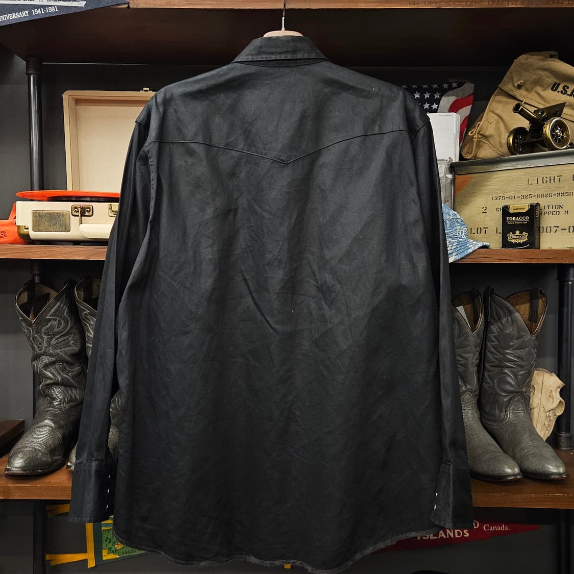 90s 랭글러 코튼트윌 웨스턴 워크셔츠 펄버튼 스냅  N1124 상품이미지2