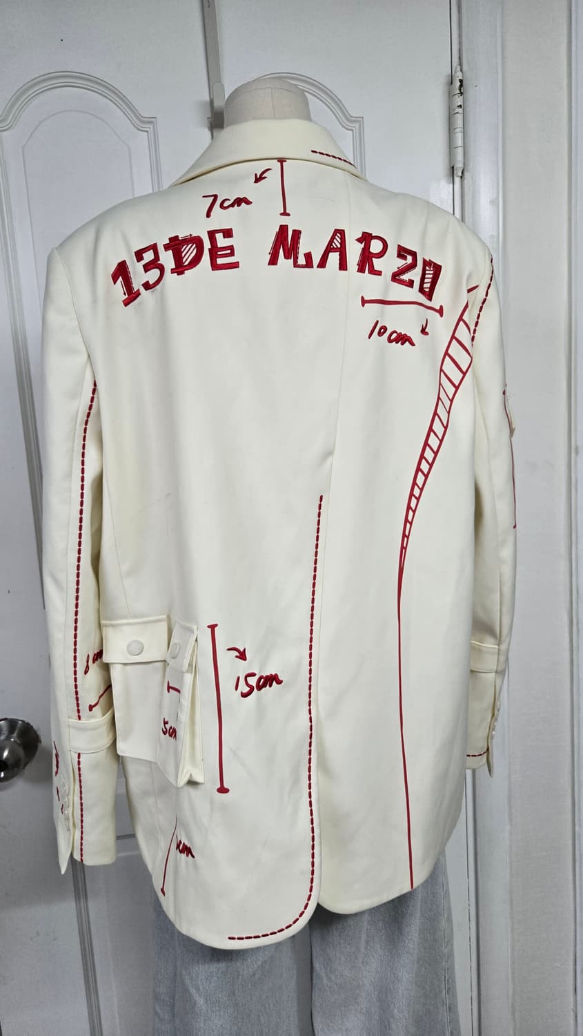 13DE MARZO 스크레치 자켓 남녀공용 상품이미지5