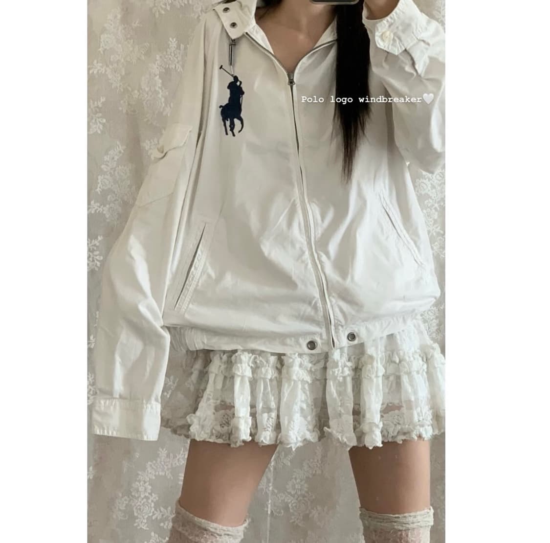 폴로 바람막이 white 상품이미지1