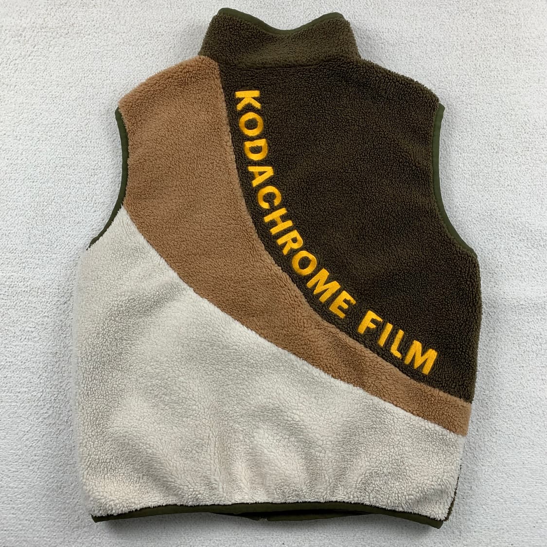 코닥 자수로고 코다크롬 컬러블록 플리스 집업 베스트 상품이미지2