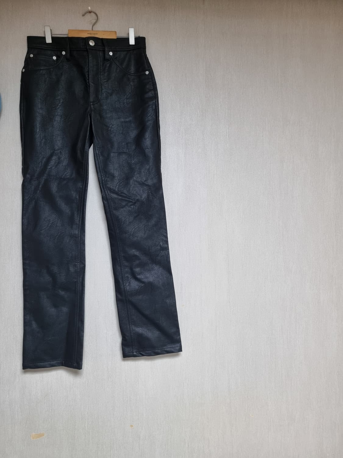 Sefr 블랙 론드레 가죽 바지 상품이미지4