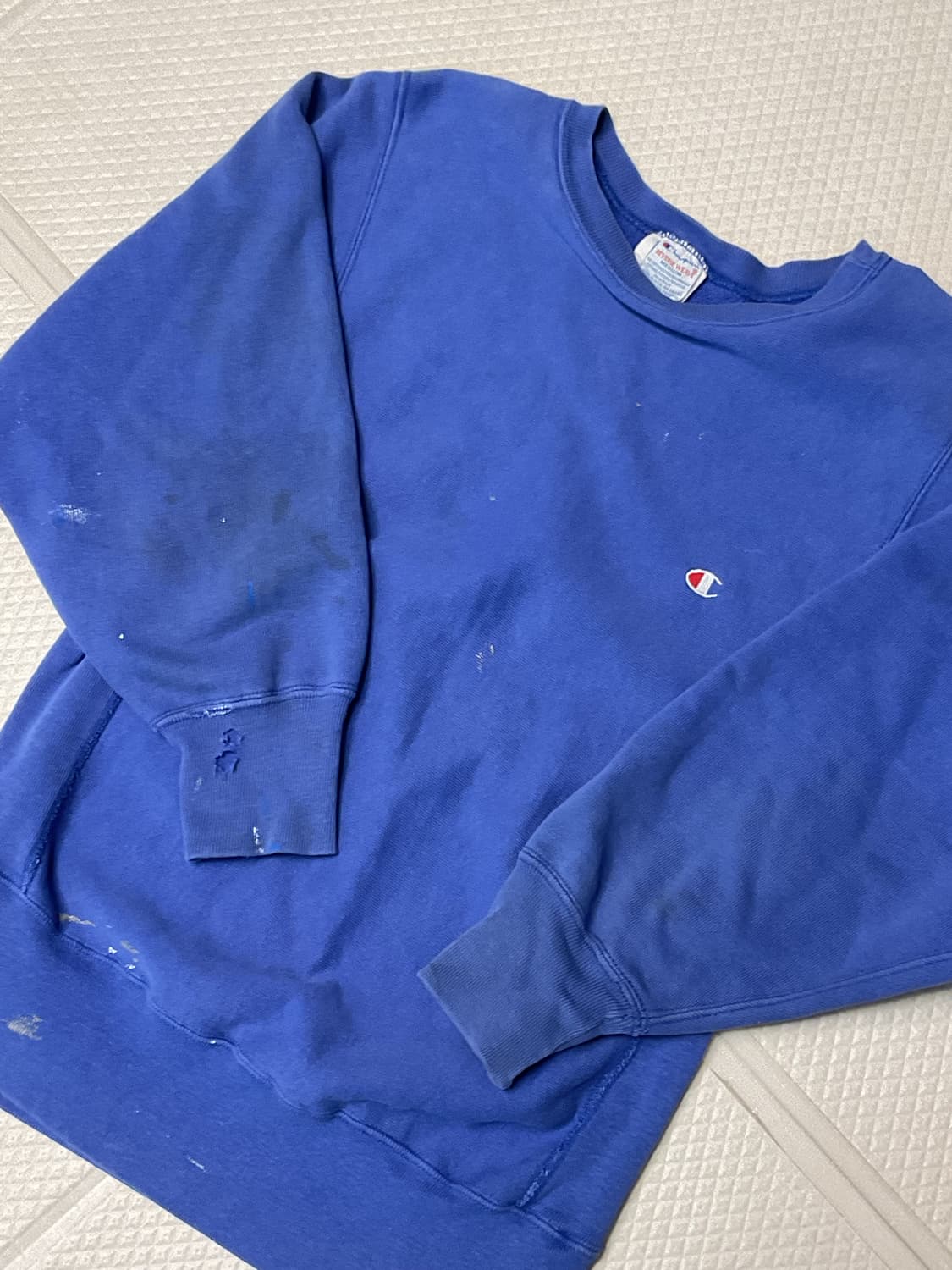 90s champion painted damaged sweatshirts 상품이미지5