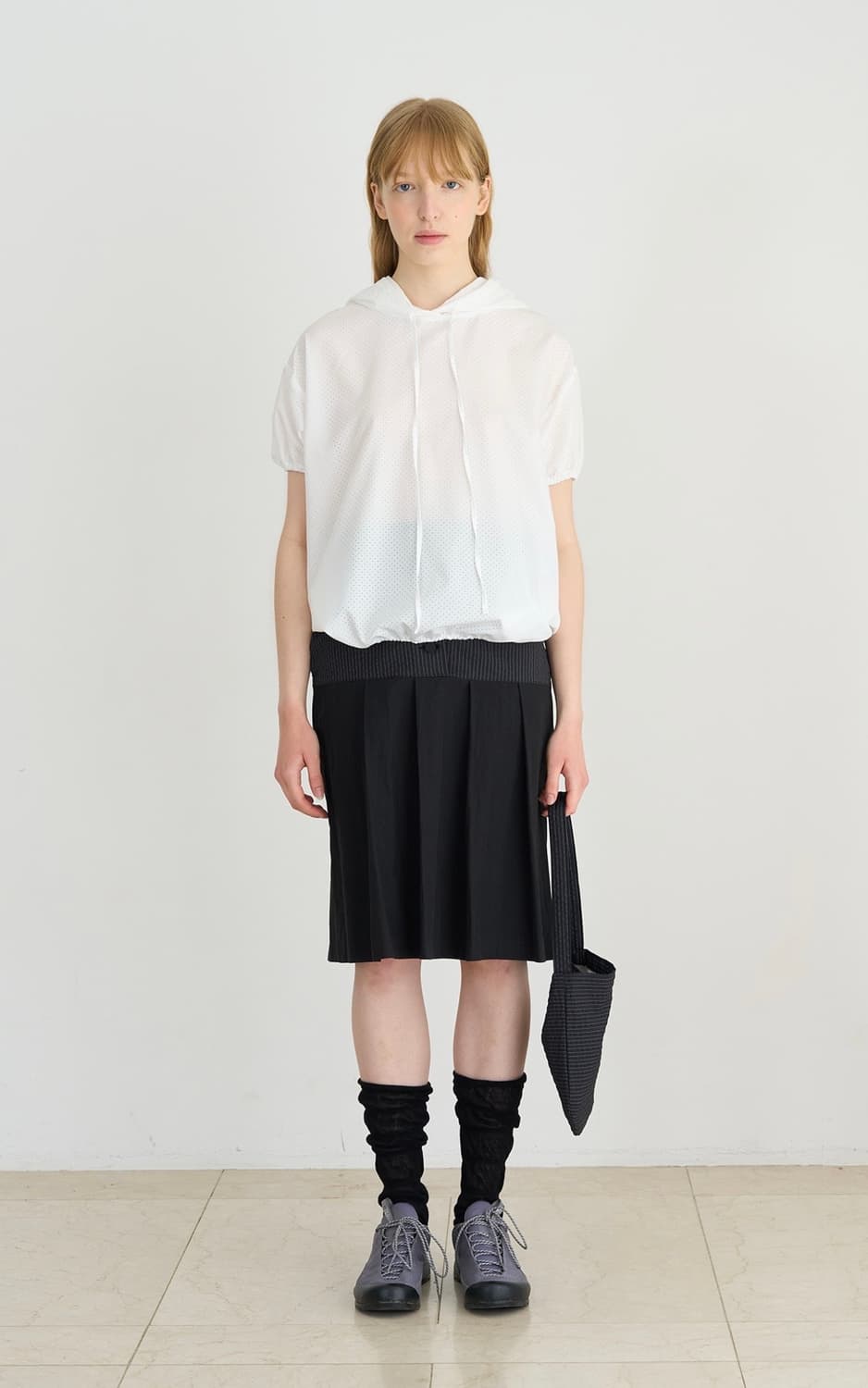 PESTO DOT HOODED BLOUSE WHITE 상품이미지2