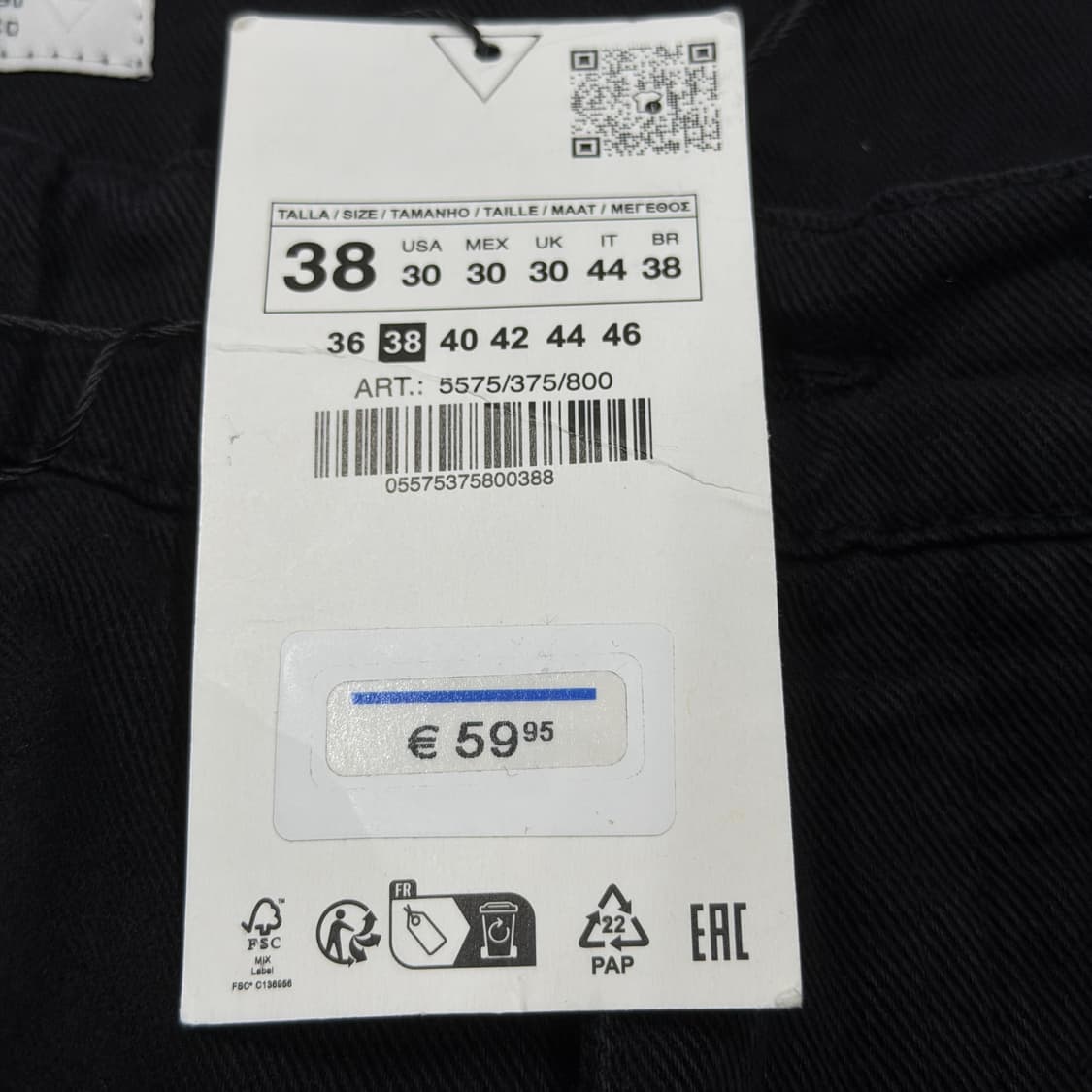 ZARA 자라 유틸리티 포켓 팬츠 바지 블랙 38 상품이미지5